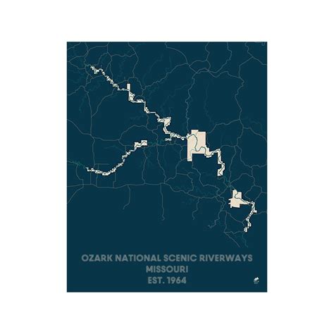 Ozark National Scenic Riverways Map | Glacier national park map ...