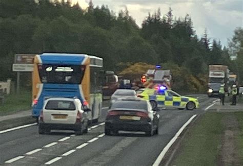 Three Vehicle Accident On A In Ross Shire North Of Tore Roundabout