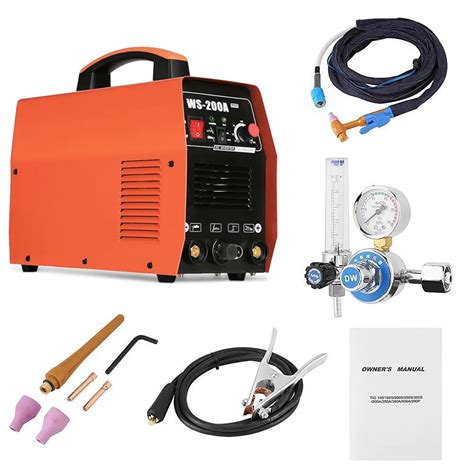 WS 200A TIG Welder Welding Machine Argon TIG Welder Argon Gauge Digital ...