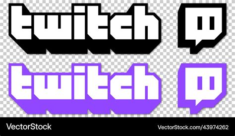 Twitch Icon Royalty Free Vector Image VectorStock