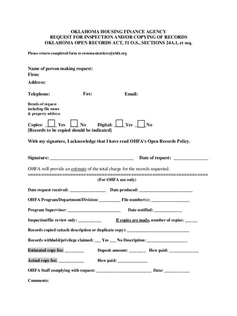 Fillable Online Open Records Request Form Fax Email Print PdfFiller