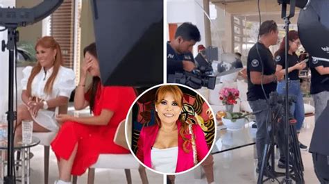 Magaly Medina En Instagram Mira El Detrás De Cámaras De La Entrevista