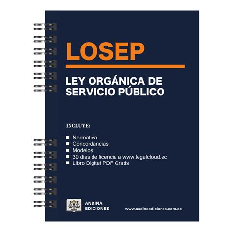 Libro Ley Orgánica de Servicio Público LOSEP