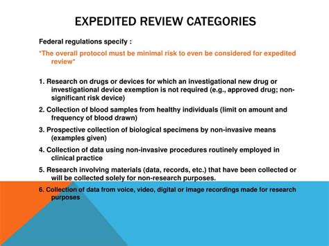 PPT - Expedited Protocol Review PowerPoint Presentation, free download ...