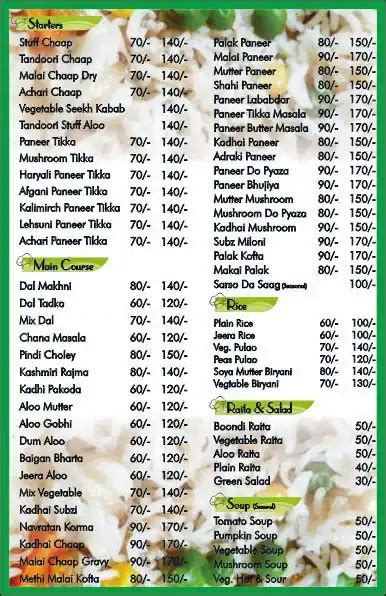 Hungers Paradise Menu Menu For Hungers Paradise Gaur City Greater