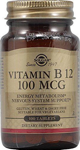 Solgar Vitamin B12 Tablets 100 Mcg 100 Count Click Image For More Details Note Amazon