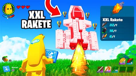 Ich BAUE Eine XXL RAKETE In Fortnite Lego Funktioniert YouTube