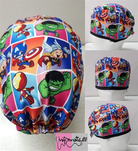 Gorro Quirúrgico Marvel 3 Gorros Quirúrgicos Personalizados