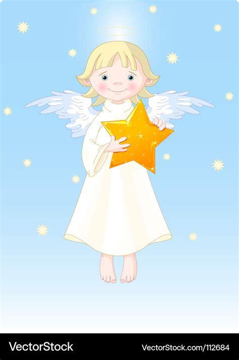 Christmas angel Royalty Free Vector Image - VectorStock