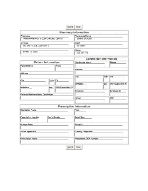 Universal Claim Form Printable