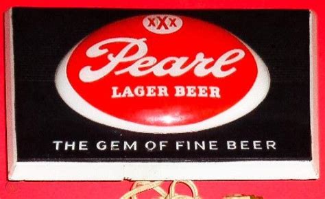 Lighted Pearl Beer Sign From The Late 1950s 1942989990