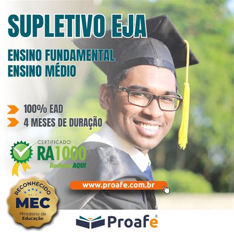 SUPLETIVO EJA ENSINO MÉDIO COMPLETO Proafe Hotmart