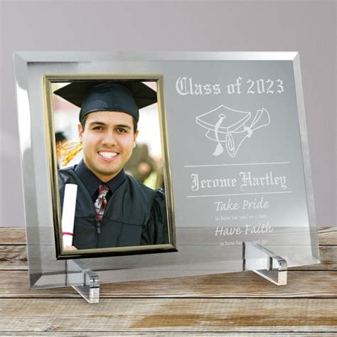 Graduation Class Of Beveled Glass Picture Frame Graduation