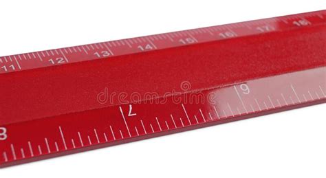 Ruler with Measuring Length Markings in Centimeters Isolated on White Stock Image - Image of ...