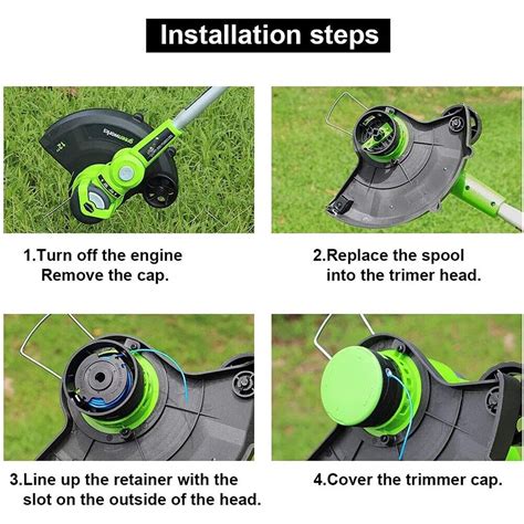 Trimming Head Kit For Greenworks Single Line V G Max V String