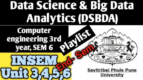 Data Science And Big Data Analytics Dsbda Playlist Endsem Unit 3