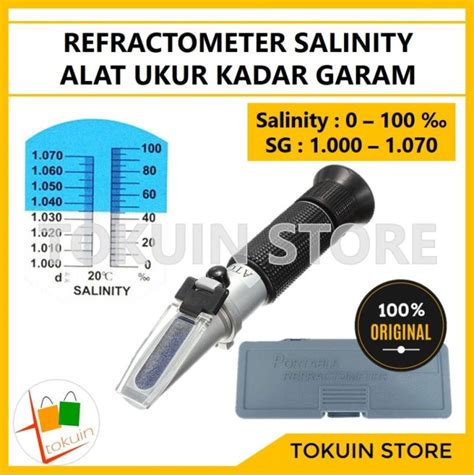 Refraktometer Salinitas Salinity Refractometer Alat Ukur Kadar Garam