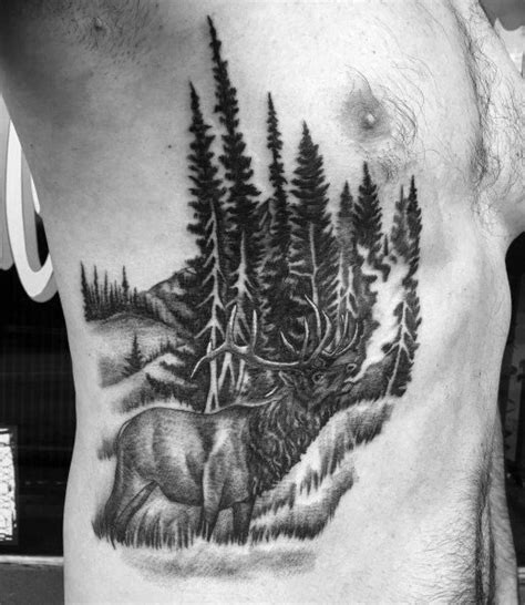 90 Elk Tattoo Ideas For Men - Cervidae Animal Designs