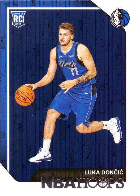 Luka Doncic Rookie Card NBA Hoops Panini 2018 19 268 Dallas Mavericks