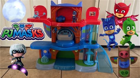 Pj Masks Deluxe Play Set Headquarter Review And Set Up Youtube