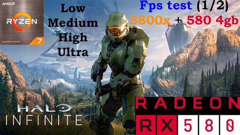 Halo Infinite Rx 580 4gb 5800x All Settings 1080p Fps Test 1 2