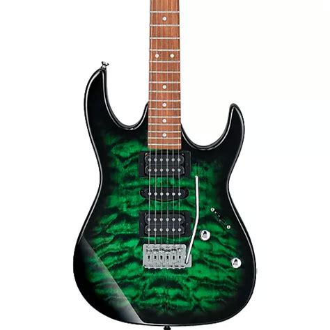 Ibanez Grx70qa Gio Rx Series Electric Guitar Transparent Green Burst