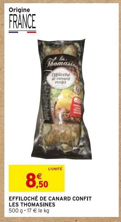 Promo Effiloché de canard confit les thomasines chez Intermarché