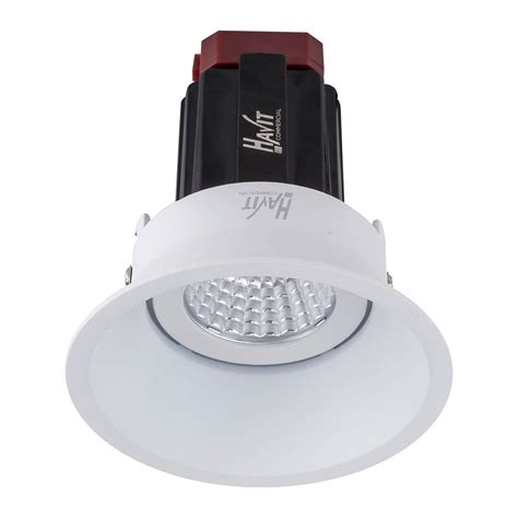 Lyra Deep Tilt 9W Recessed Triac Dimmable LED Downlight White Quinto