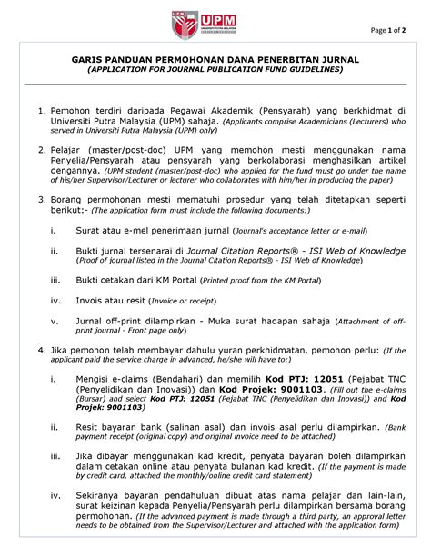 PDF GARIS PANDUAN PERMOHONAN DANA PENERBITAN 2 Pelajar Master