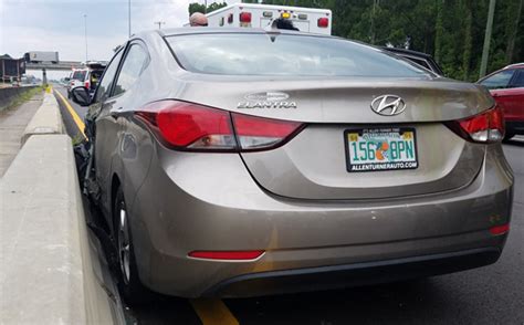 Car Collides With Concrete Barrier On Highway 29 At I 10