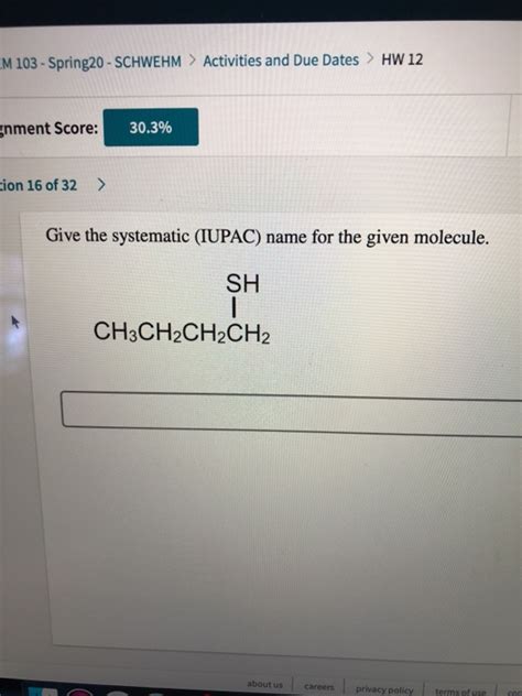 Solved 103 Spring 20 SCHWEHM Activities And Due Dates Chegg