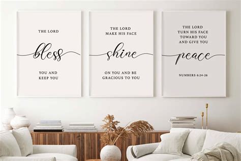 Bible Verse Wall Art Set of 3 Prints Graphic by Svetlana · Creative Fabrica