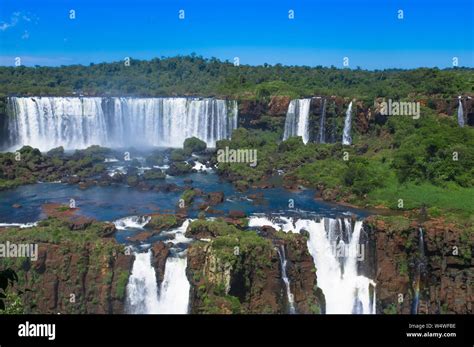 Foz do Iguazu. Is a touristic town and waterfalls at Brazil Stock Photo ...