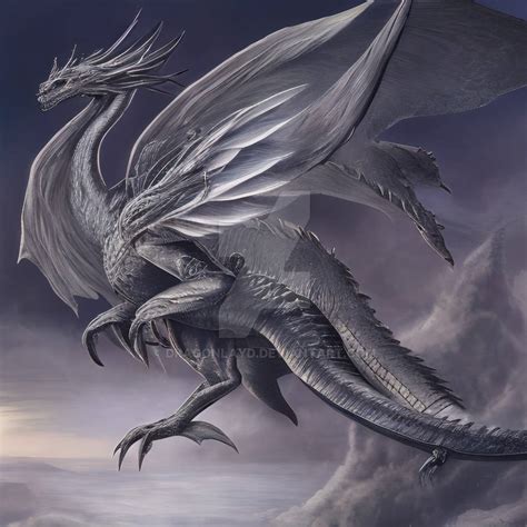 Silver Dragon by dragonlayd on DeviantArt