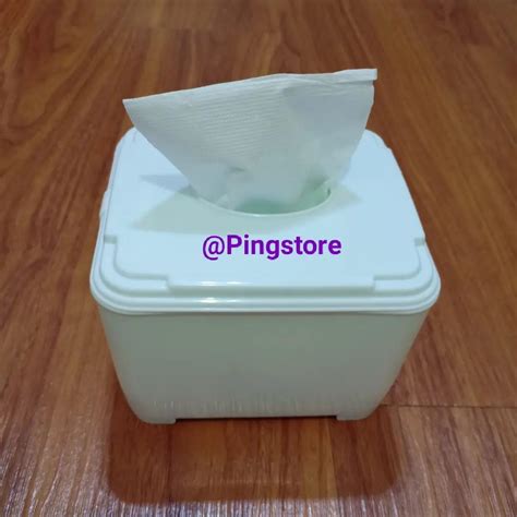 Kotak Tempat Tissue Kotak Kecil Box Tisu Wadah Tisue Plastik Polos