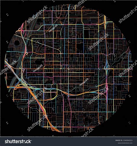 Map Orange California All Major Minor Stock Vector (Royalty Free ...