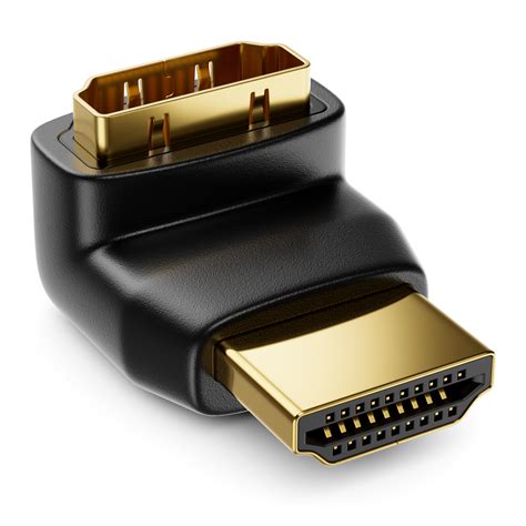 Deleycon Hdmi Winkel Adapter Grad Gewinkelt Hdmi Stecker Zu