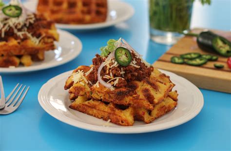 Food Lust People Love Mexican Cornbread Waffles Breadbakers