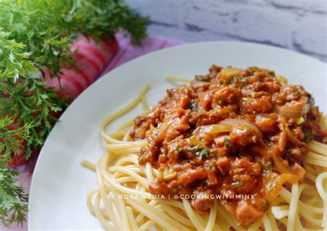 Resep Spaghetti Bolognese With Hidden Veggies Oleh Rosa Redia Cookpad