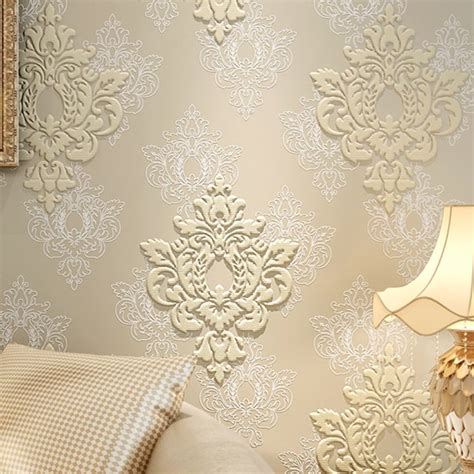 High Quality Luxury 3D Damask Wallpaper Fabric Embossed Wall paper ...