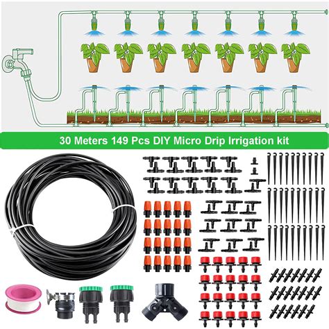 Amazon La Farah Ft Drip Irrigation Kit Pcs Micro Drip