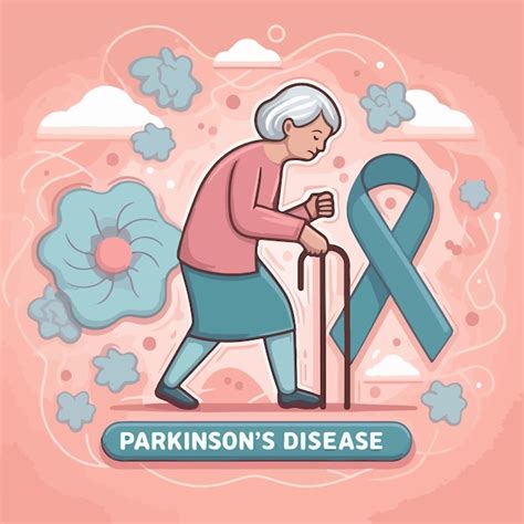 Premium Vector Parkinson Disease Flat Drawn Vector Illustration