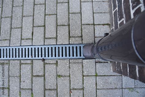 contemporary landscape technology rain water pipe drain system  house