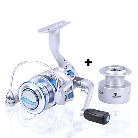 12 1 BB Metal Sliver Spinning Fishing Reel Dual Ball Bearings With