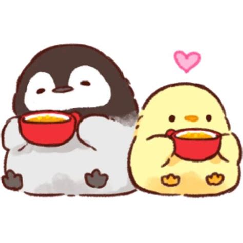 Soft And Cute Chicks Winter Telegram Stickers Cute Easy Doodles Cute