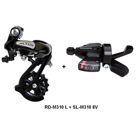 Câmbio Traseiro Alavanca Direita Shimano Altus M310 rd m310l Sl