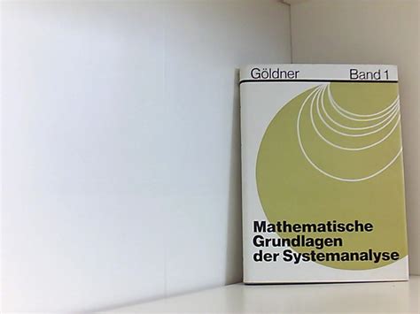 Mathematische Grundlagen Der Systemanalyse ZVAB