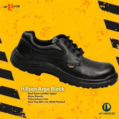 Leather Hillson Argo Black Safety Shoes At Rs 1400 Pair In Rudrapur