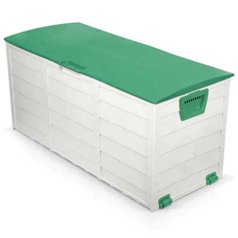 L Kissenbox Auflagenbox Gartentruhe Kunststoff Auflagentruhe Grau