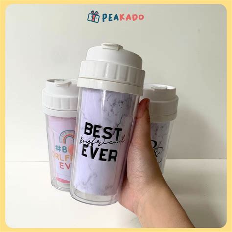 Jual Tumbler Gift Botol Minum Custom Nama Aesthetic Korea Shopee